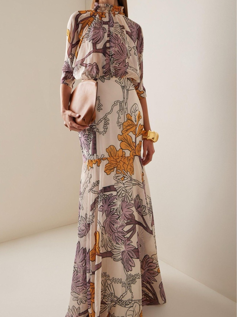 Andres Otalora El Bosque Chiffon Maxi Dress - Picture 3 of 6